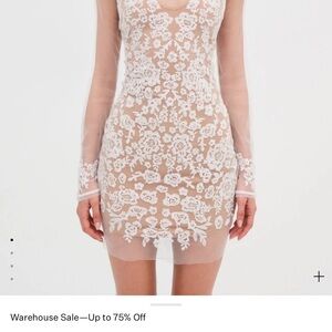 Elegant White Lace Dress